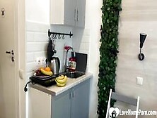 Very Naughty Masturbation Session In The Kitchen