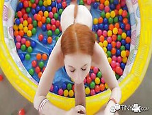 Tiny4K Tiny Breasted Ginger Dolly Little Banged After Ball Pit Enjoyment