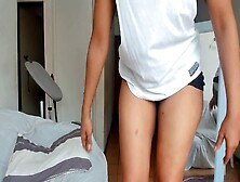 Naughty Ebony Milf Flaunts Her Massive Dark-Hued Ass In The Mirror