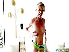 A Swinging 56-Year-Old Makes Herself Cum