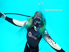 Elise Scuba Diving In Wetsuit