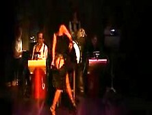 Incredible Dita With Jazz Band On Stage