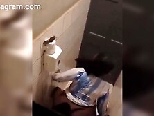 Public Toilet Quickie With Ebony Bbw
