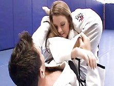 Karate Coach Fucks His Schoolgirl Right After Ground Fight