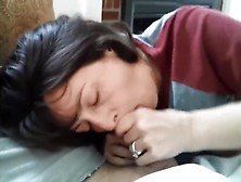 Sucking Huge Cock And Swallowing Cum - Incredible Blowjob