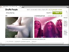 Guy Flashes Group Of Girls On Webcam