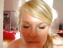 Amazing Blonde Shows Off Her Sexy Ass And Gives A Great Head