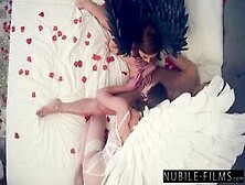 Nubilefilms - Hot Valentines Threesome With Petite Brunettes Andi Rose And Vanna Bardot - S41:e6