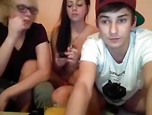 Immature Threesome Fun On The Webcam