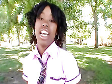Nasty Ebony Schoolgirl Porn Video