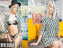 My First Vr; Blonde Romanian Solo Striptease With Sarah No2Studiovr