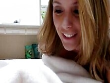 I Woke Up To Be Greeted By My Blonde Stepmoms Blowjob