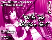 【R18 Audio Rp】 "who Do You Want Me To Be~?" | Charming Voice Actress X Listener 【F4M】
