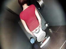 Filming Her From A Toilet Ceiling