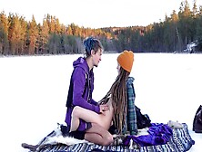 Couple Fucking At Frozen Lake