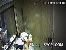 Chubby Takes A Shower.  Hotel Spy Cam