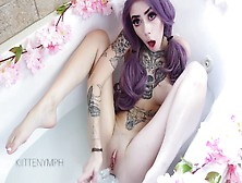 Bath Cum & Glitter Oil Tit Ass Worship