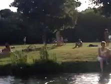 Guy Gets Naked In The Park