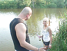 A Bald Stranger With An Extra Large Dick Seducing A Teen Beauty To Have A Hardcore Fuck Session With Him Outdoor