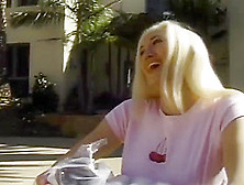 Alana Evans And Dru Berrymore Lick Each Other Near Fountain