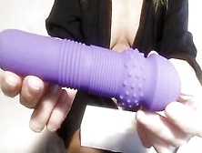 Nippleringlover Vulgar Mom Unboxing New Toy Masturbating Pierced Snatch Insane