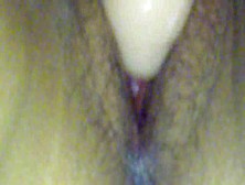 Close Up On Her Young Pussy During Dildo Play