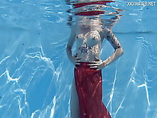 Swimming Pool Fine Erotics With Mimi Cica Dressed Up