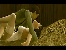 3D Hottie Seduced And Banged In A Barn In A Porn Game