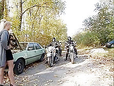 Bikers Gangbang A Hot Girl