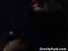 Amateur Girl Takes Cumshot On Titties At Night Club Party