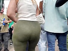 Blonde Exquisite Ass Caught On Hidden Camera