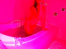 Blonde With A Pink Pussy In The Hot Tub