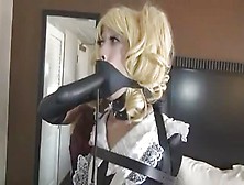 Maid With A Dildo On Her Face