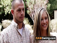 Americans Swap Partners In Passionate Orgy Adventure.  New Episodes Of Rawswing. Com Available Now.