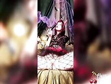 Demon Sluts Plays With Different Sex Toys And Fucks Her Butt On Halloween