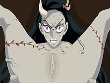 Demon Slayer | Nezuko Demon Form Deep Anal (Asian Cartoon)