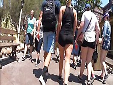Sexy Bubble Butt Teen In Tight Black Spandex Shorts