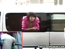 Publicsex Oriental Dildofucked In A Car