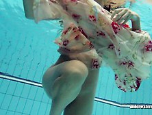 Sexy Lucy Gurchenko Russian Hairy Babe In The Pool Naked