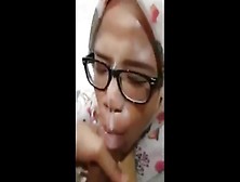 Amateurs Oriental Hijab Sperm In Face | Kena Crot Di Kacamata Sampai Basah Semua
