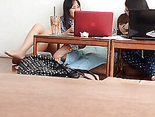 Candid Bare Feet Of 2 Japanese Girls And Another Asian Girl
