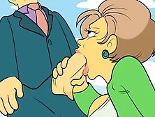 |The Simpsons| Seymour Getting A Fellatio From Edna