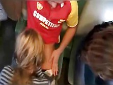 Amateur Foursome On Train