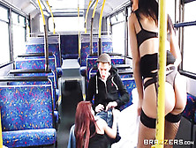 Busty Madison Ivy Shares Cock In Public Bus