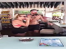 Public Stripping Game Topless In Greece