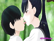 Large Boobies 3D Anime Stepsister & Fiance Outdoor Fuck | Japan Taboo Animation