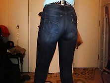 Big Booty Ass In Tight Levis Denim Jeans
