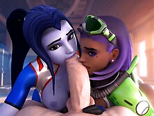 Widowmaker And Sombra Suck Your Cock (Pov)