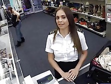 Hot Curvy Latina Stewardess Pawns Her Pussy At The Pawnshop