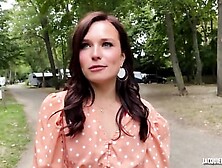 Oh Oui! Sexy French Brunette Fucked And Reamed Hard In A Public Camper Trailer Park